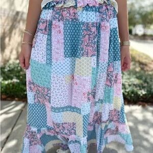 Simply Southern Patchwork Maxi Skirt